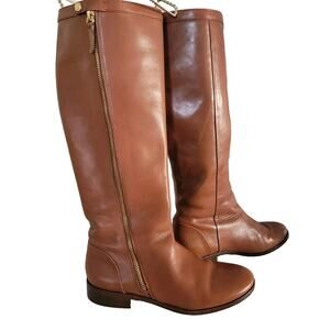 J Crew Harper Leather Knee High Boots style 95695 $328 Gently Worn SZ 8